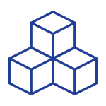 Icon of a stack of blocks