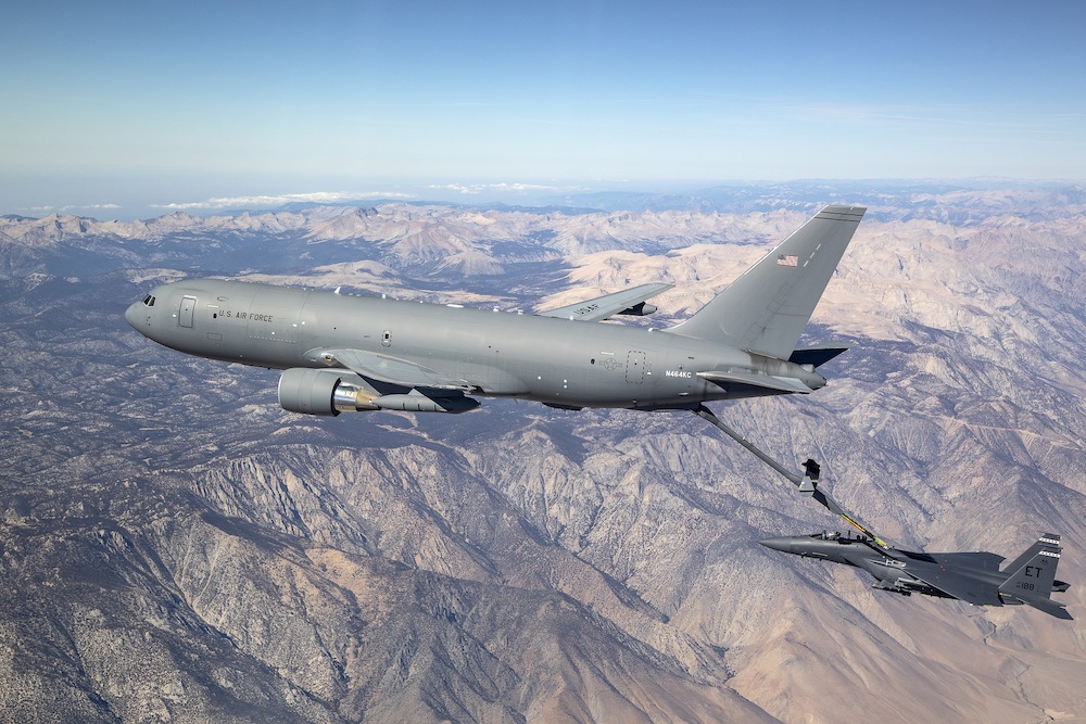KC-46 refueling F-15E