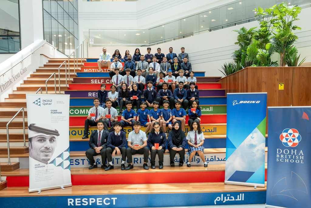 2025 robotics workshops Doha group photo