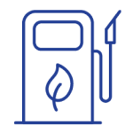 Icon of sustainable fuel pump