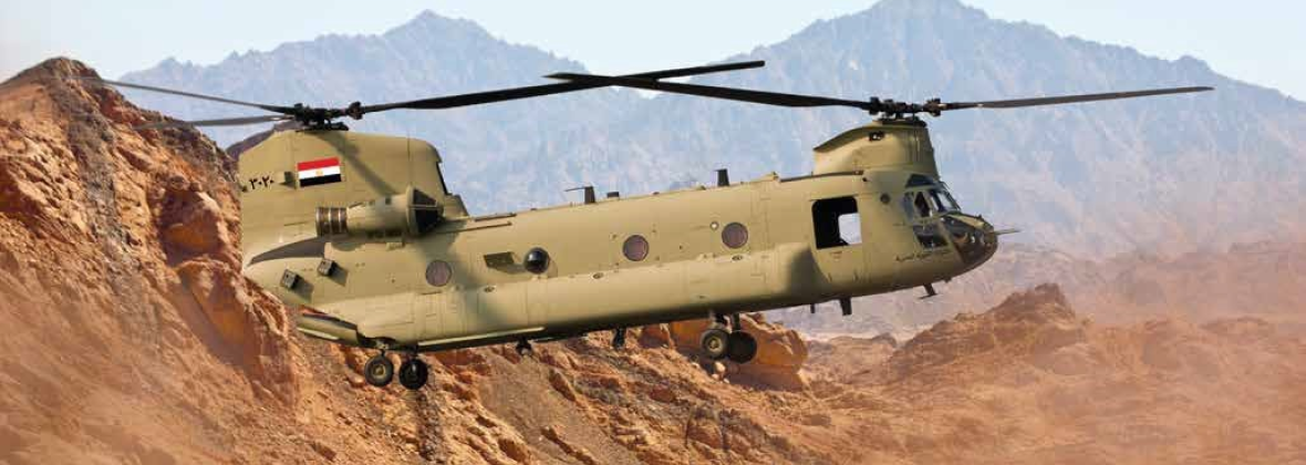 Chinook in flight