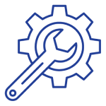 Icon of a wrench and gear