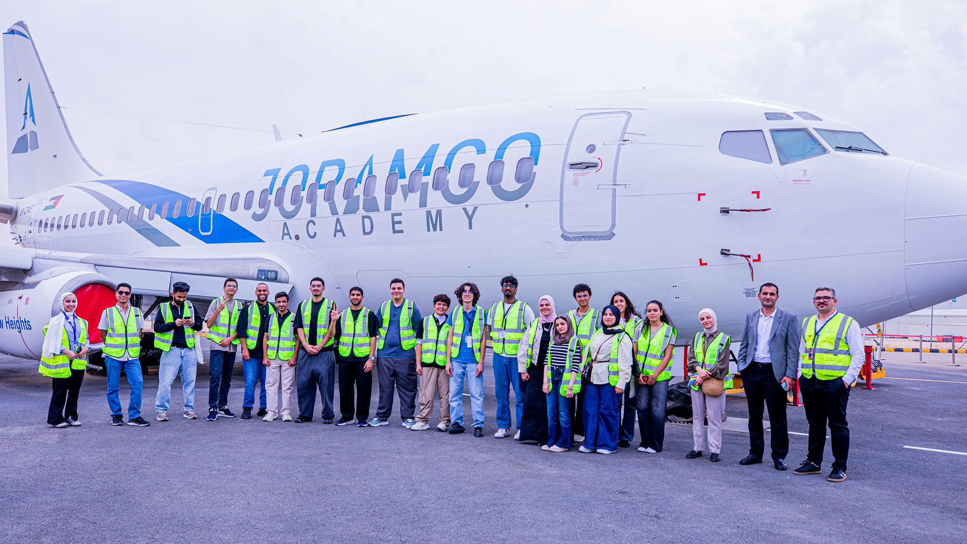 Students visit Joramco facilities in Amman (Jordan) during the AeroSTAR Camp on October 11, 2026